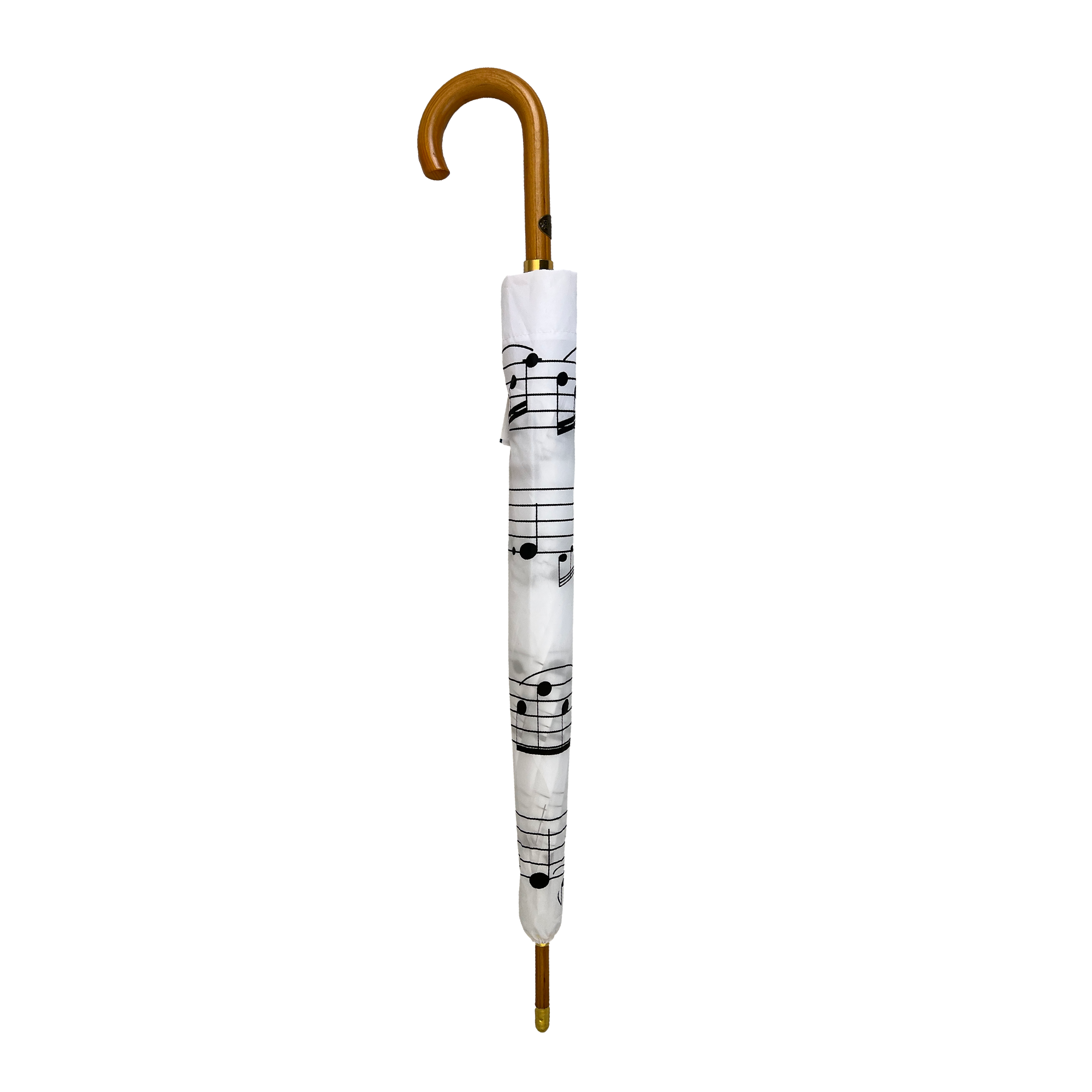 White Music Umbrella with Black Notes