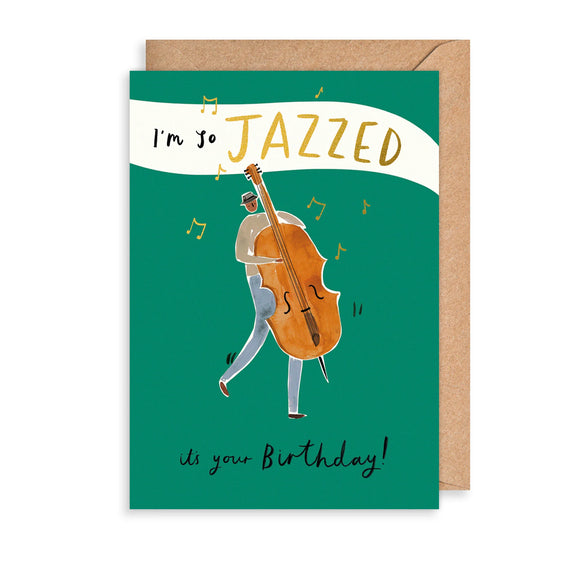 Jazzed Birthday Greetings Card