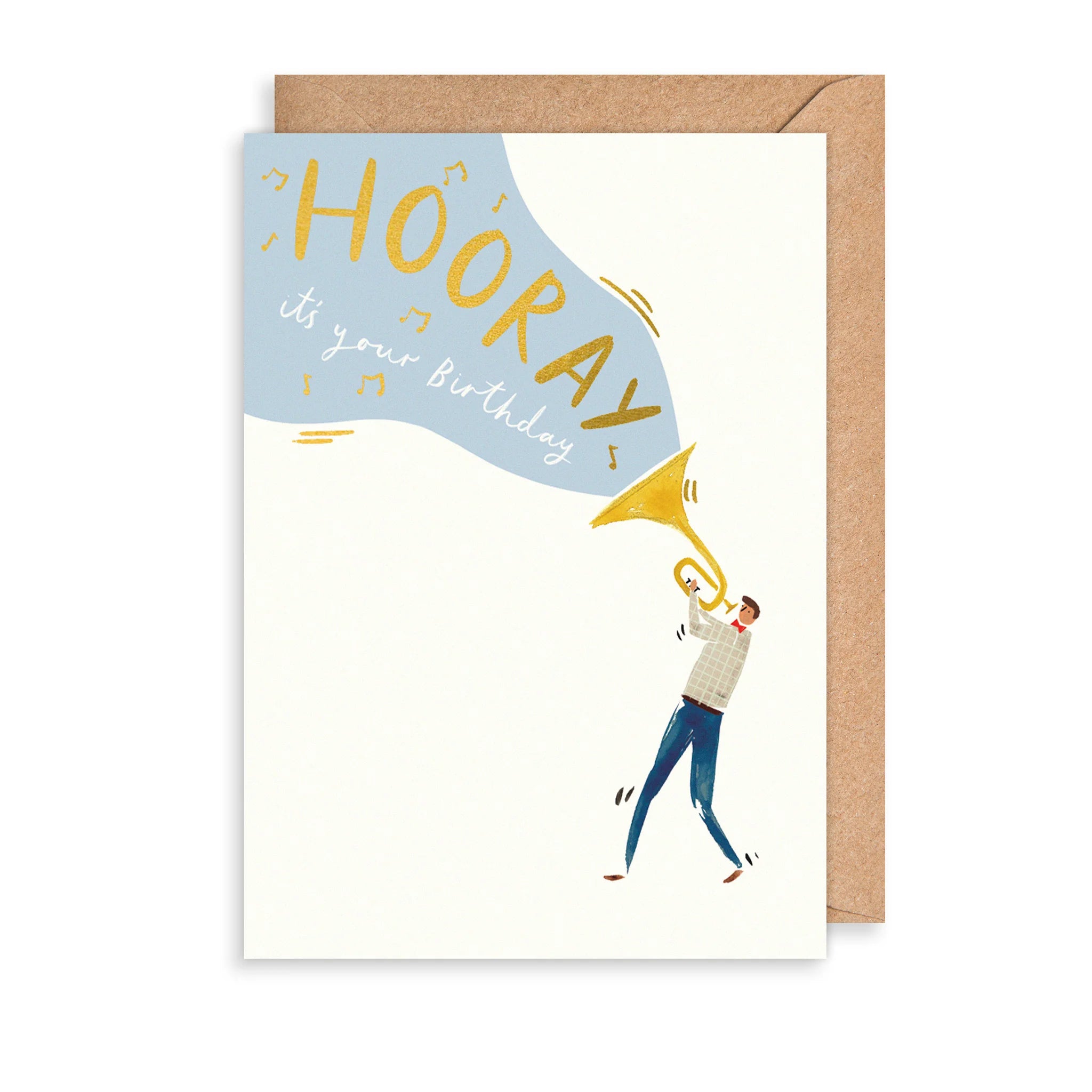 Birthday Trumpet Greetings Card