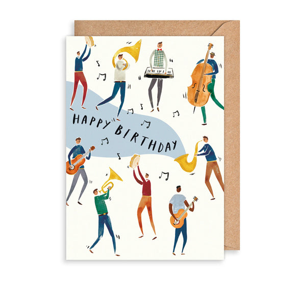 Birthday Musicians Greetings Card