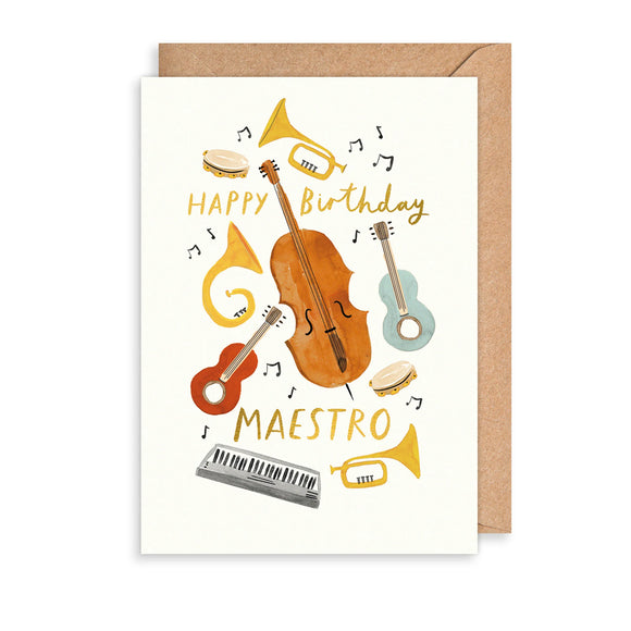 Birthday Maestro Greetings Card