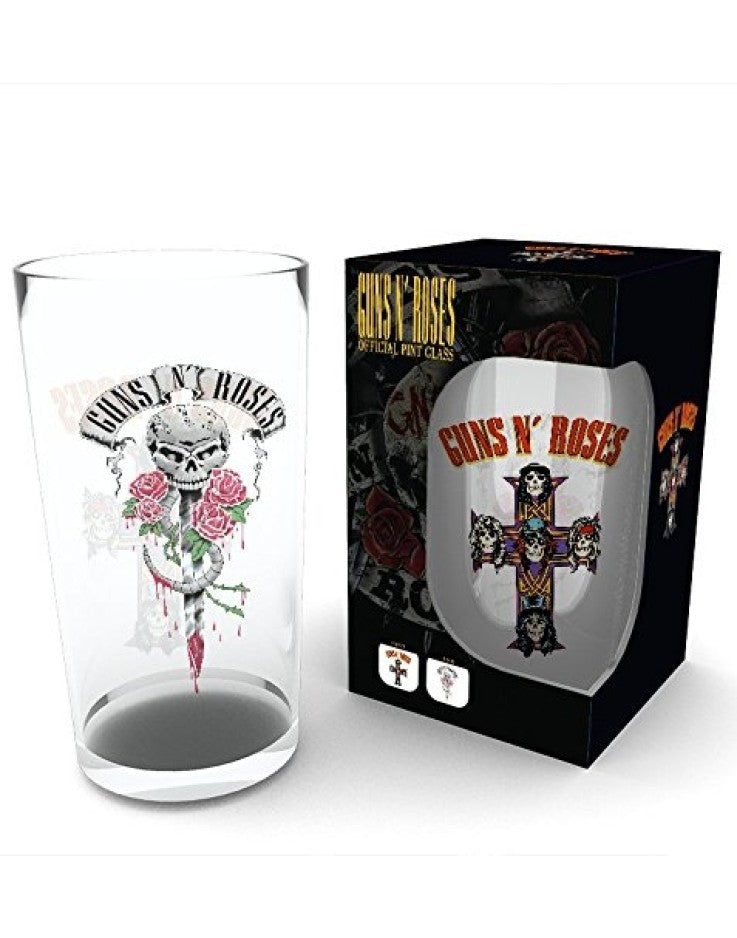 Guns n Roses 400ml Large Glass