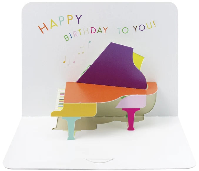 Birthday Piano Pop-Up Card