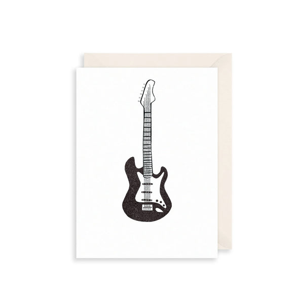 Rock Guitar Greetings Card