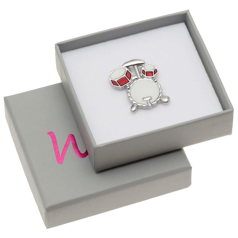 Drum Kit Pin Badge