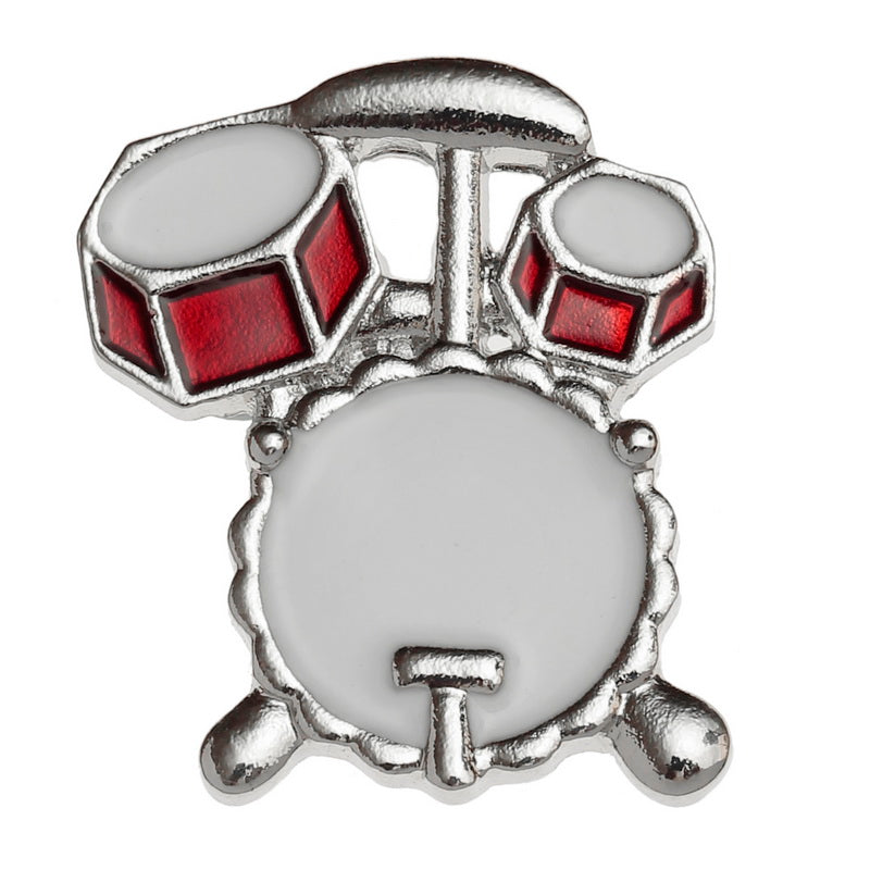 Drum Kit Pin Badge