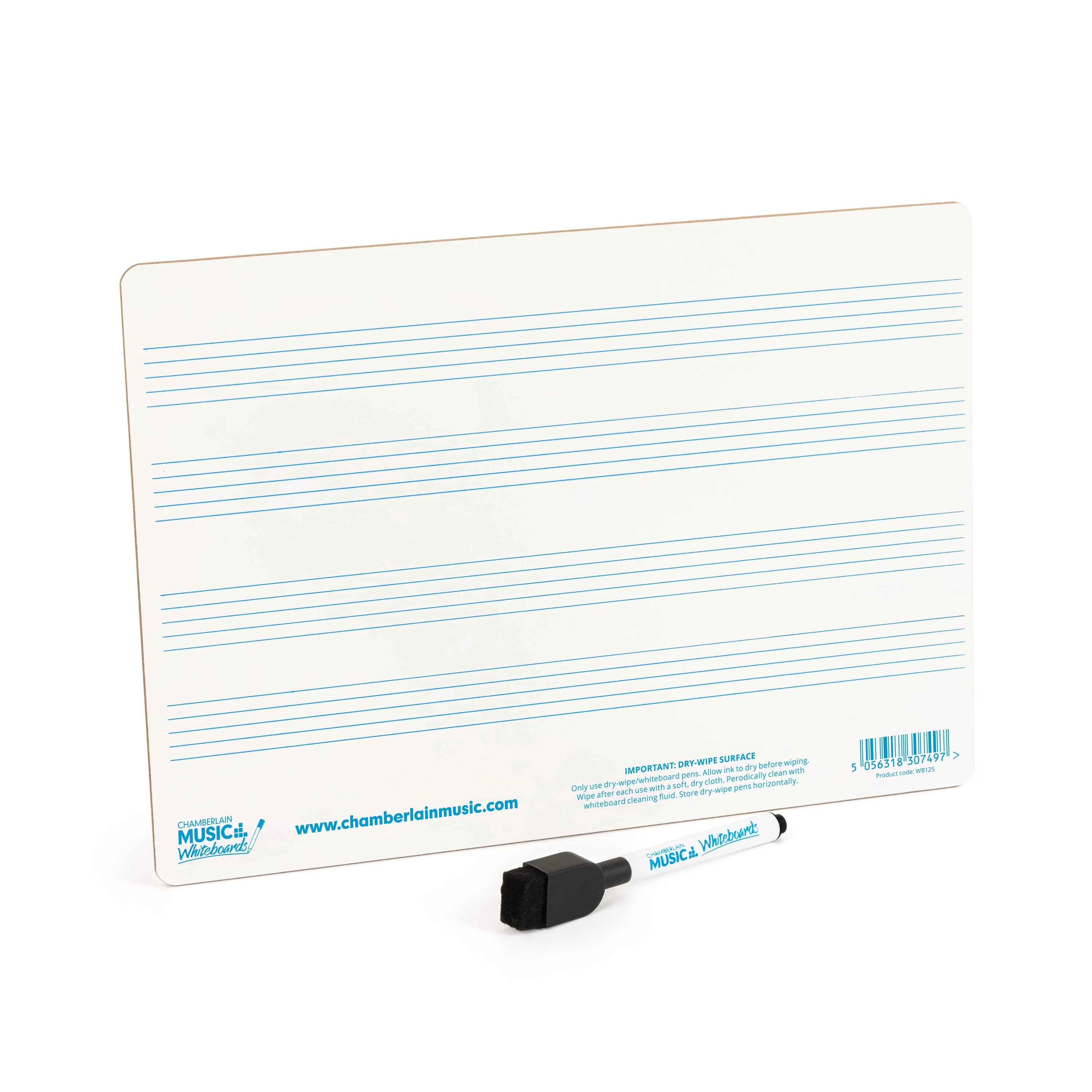 Chamberlain Music A4 mini dry-wipe music whiteboard