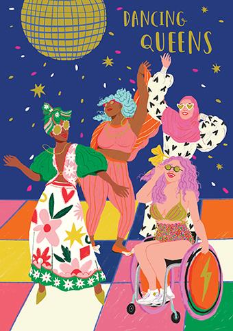 Greeting Card - Dancing Queens!