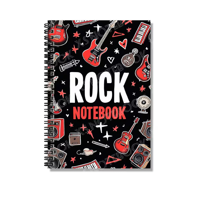 Rock Style Spiral Notebook