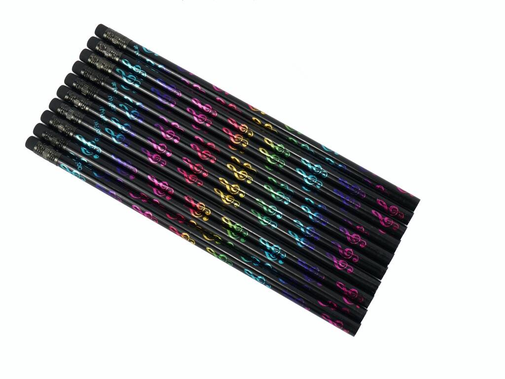 Pencil G-clef Black/Colourful