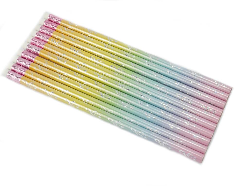 Pencil G-clef Colourful/Silver
