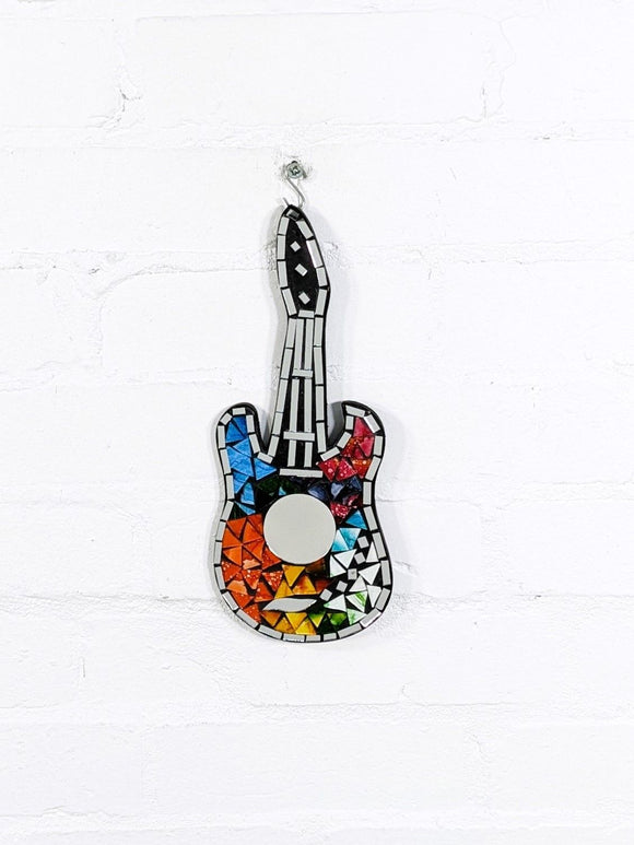 Small Mosaic Guitar Wall Hanging