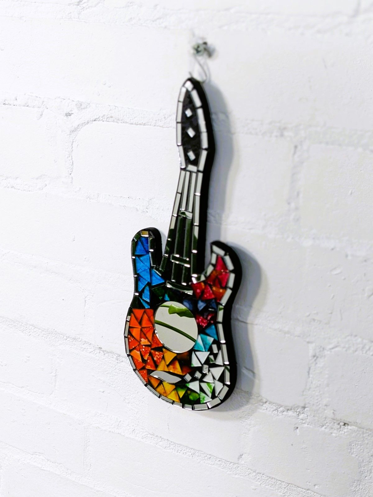 Small Mosaic Guitar Wall Hanging