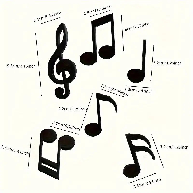 Music Notes Fridge Magnets