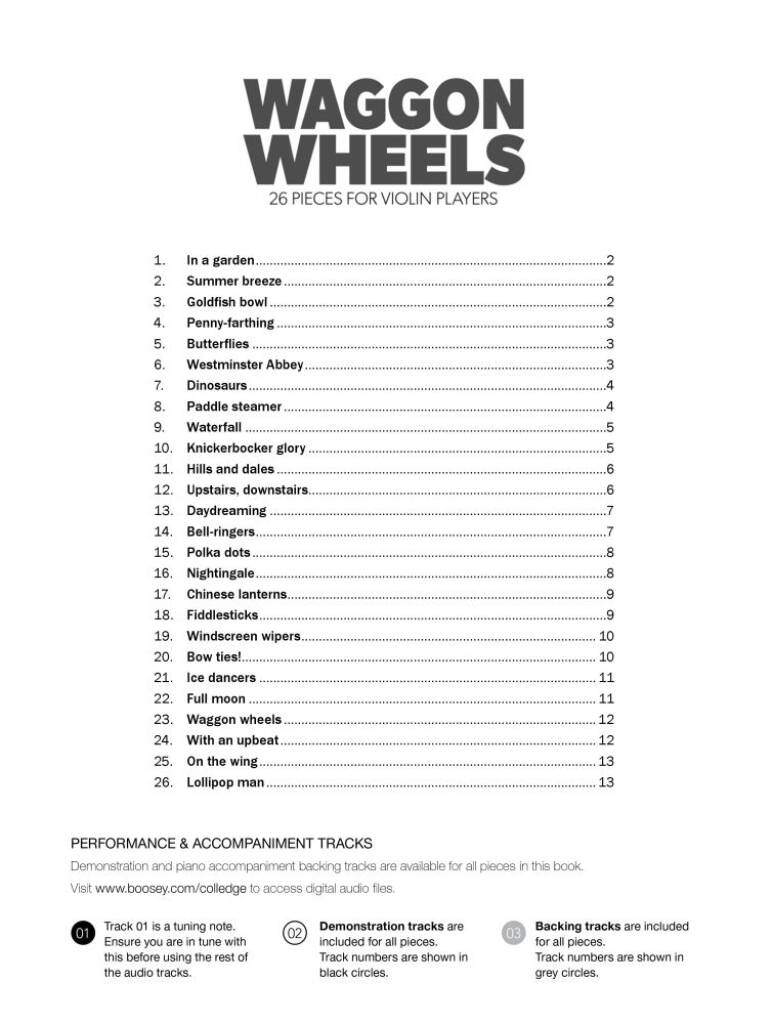 Waggon Wheels - Complete Vln & Pf