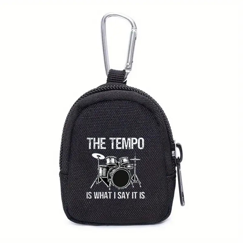 Drums Tempo Coin Pouch with Keychain