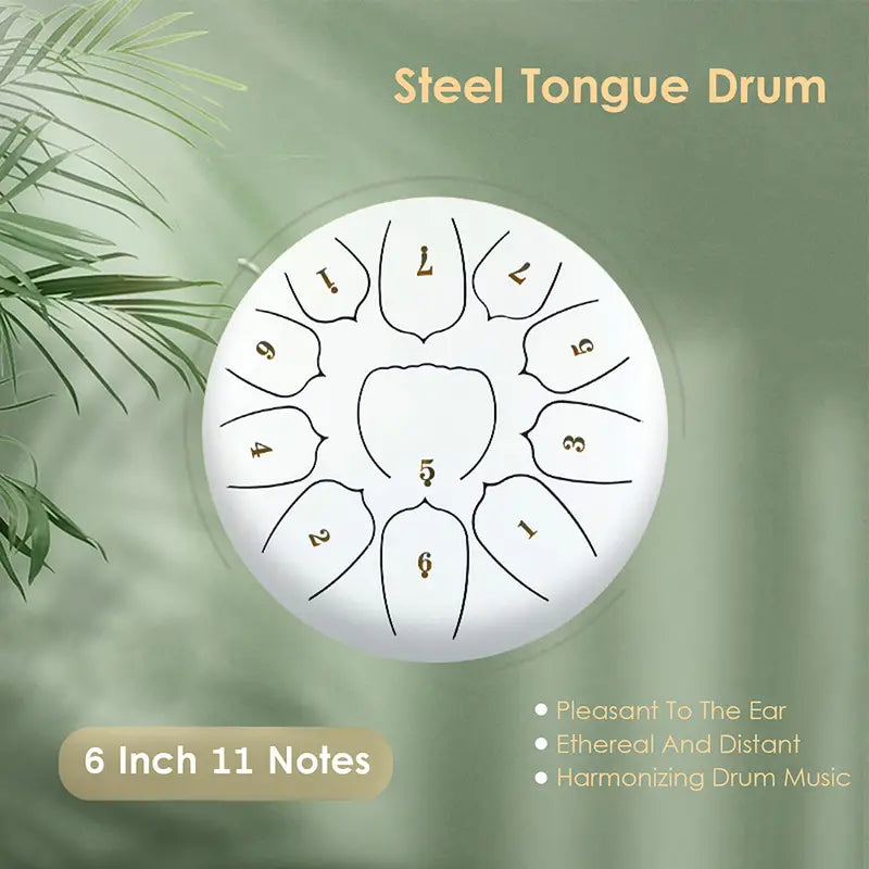 Steel Tongue Drum - 11 Notes