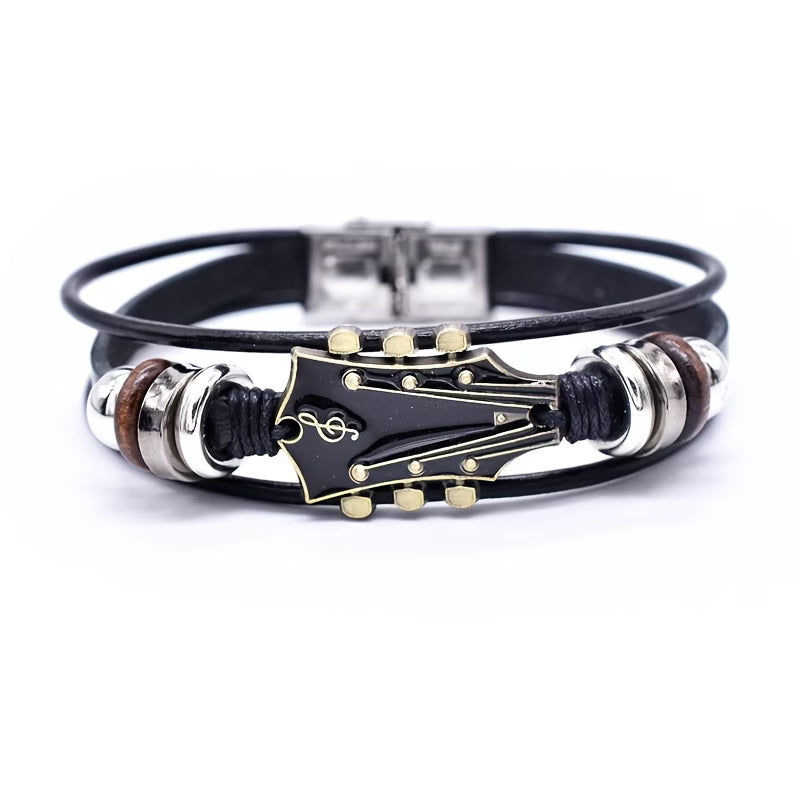 Guitar PU Leather Bracelet