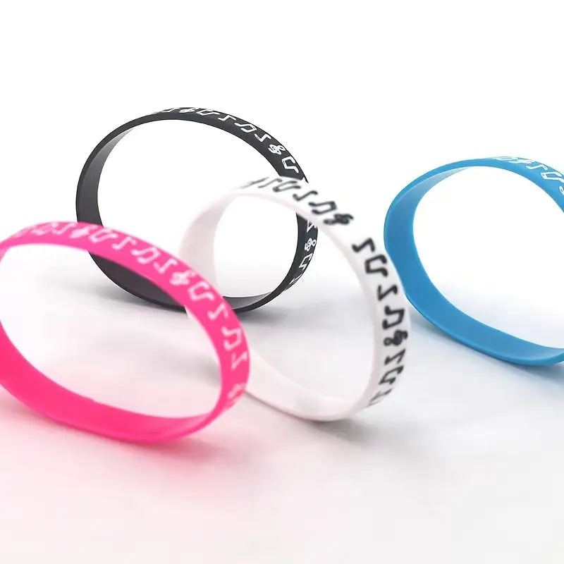 Silicone Music Note Wristband