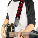 Licensed Deadpool Splatter Logo Guitar Strap