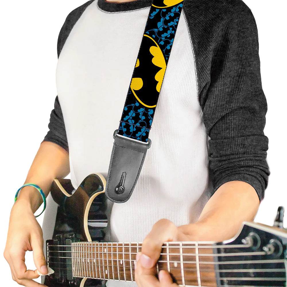 Licensed Batman Signals Stacked Guitar Strap