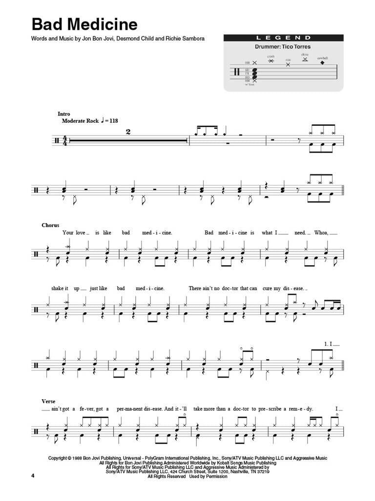 Bon Jovi Drum Play-Along