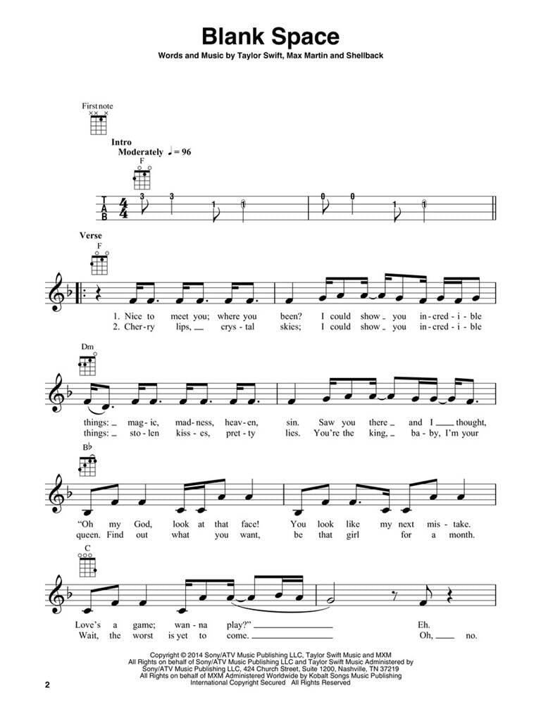 Taylor Swift Ukulele Play-along - 2nd Edition