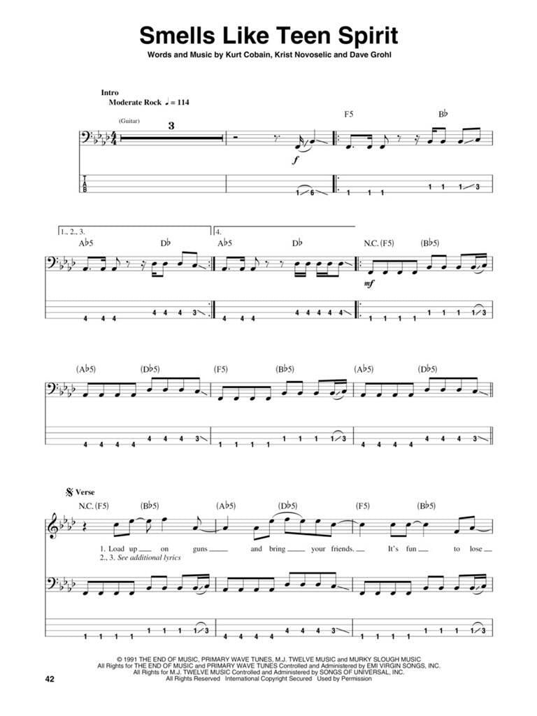 Nirvana Bass Play-Along