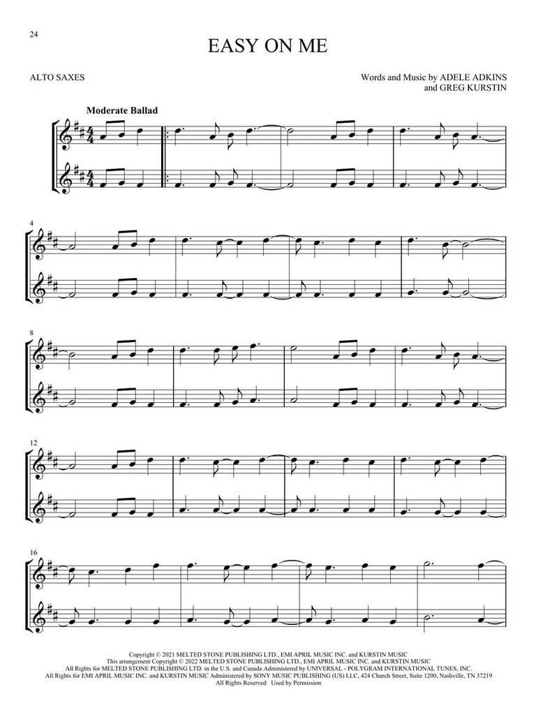 First 50 Duets for Two Alto Saxophones