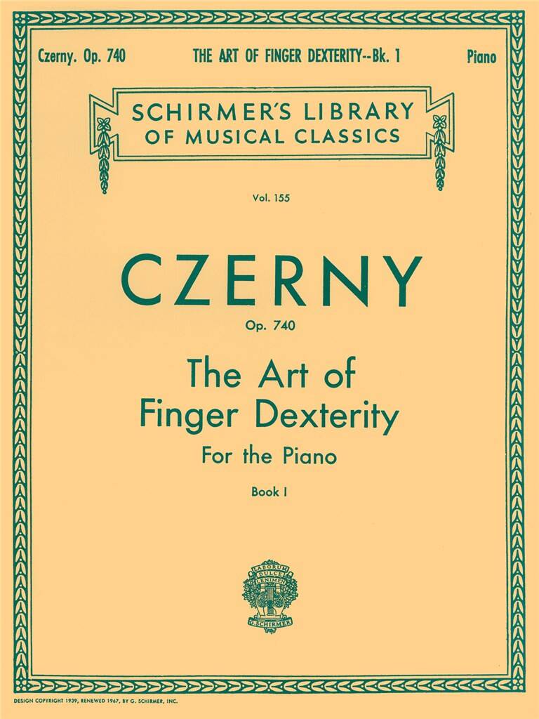 The Art of Finger Dexterity for the Piano Op.740 Book 1