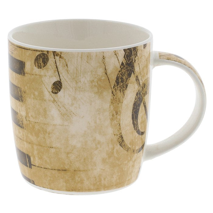 Beige Music Libretto Mug