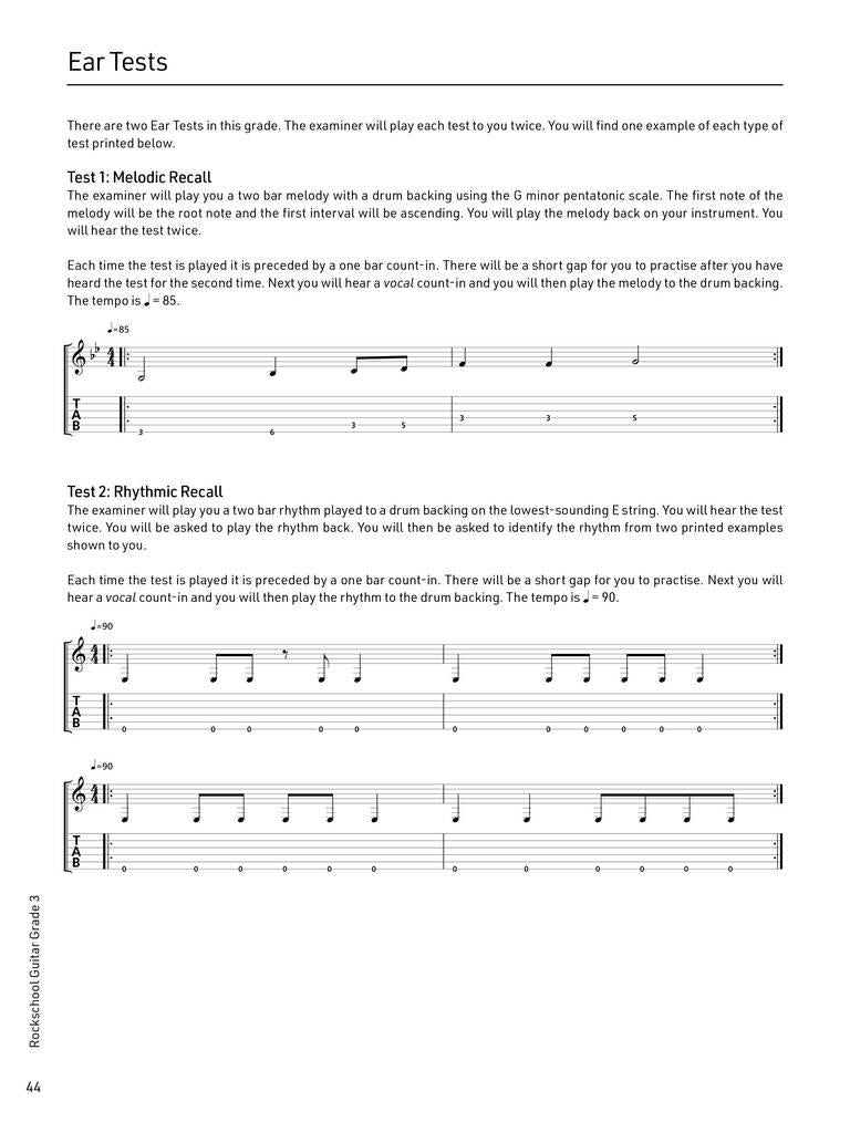 Rockschool Guitar Grade 3 (2024)