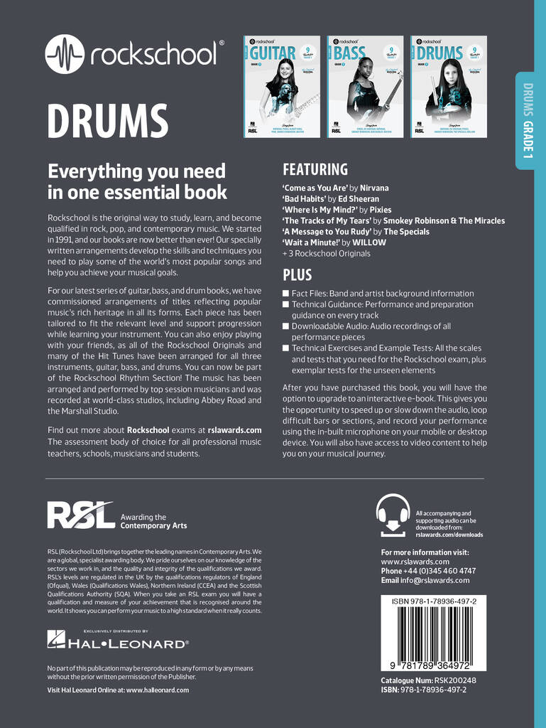 Rockschool Drums Grade 1 (2024)