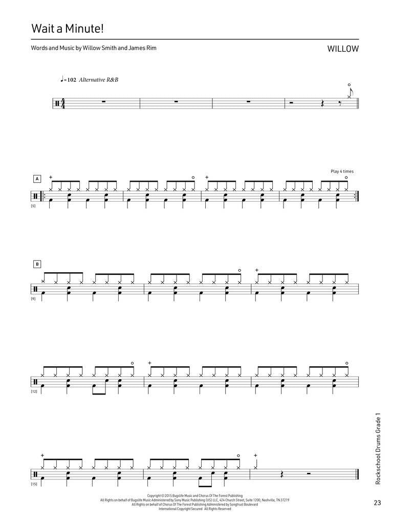 Rockschool Drums Grade 1 (2024)