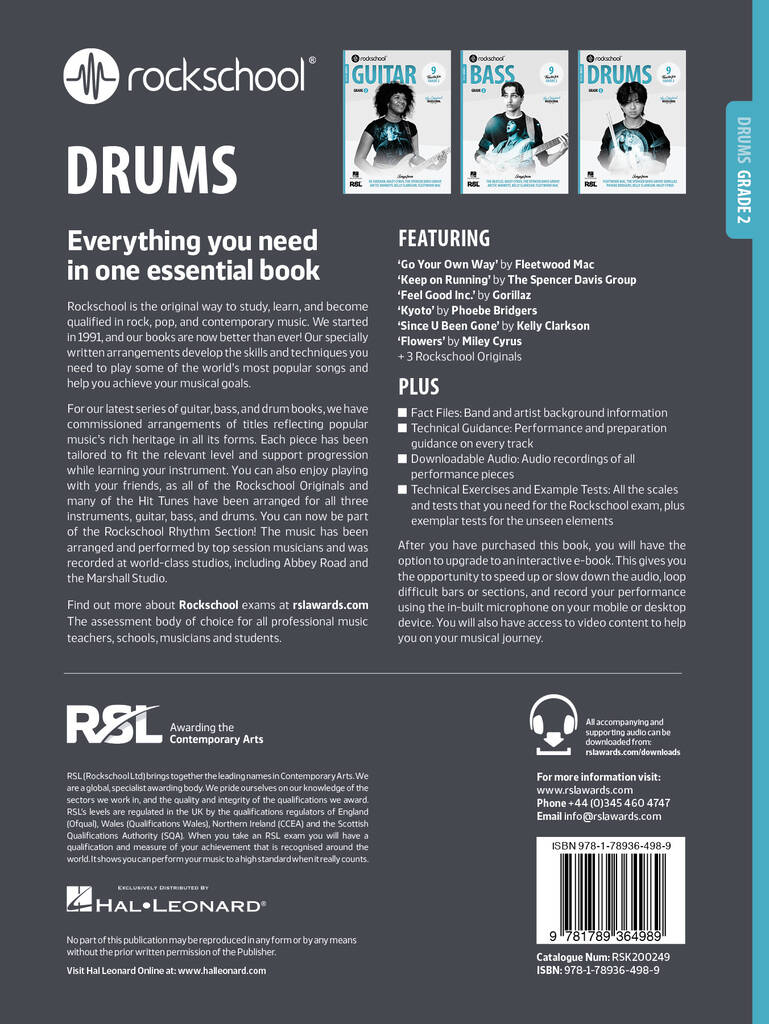 Rockschool Drums Grade 2 (2024)