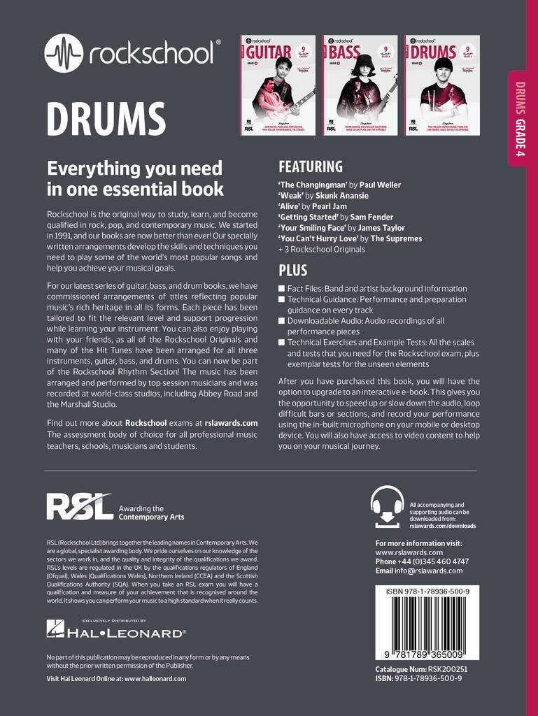 Rockschool Drums Grade 4 (2024)