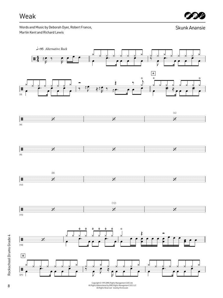 Rockschool Drums Grade 4 (2024)