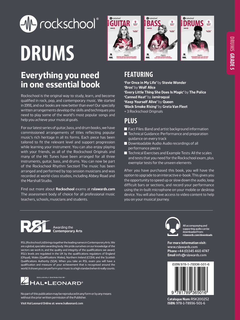 Rockschool Drums Grade 5 (2024)