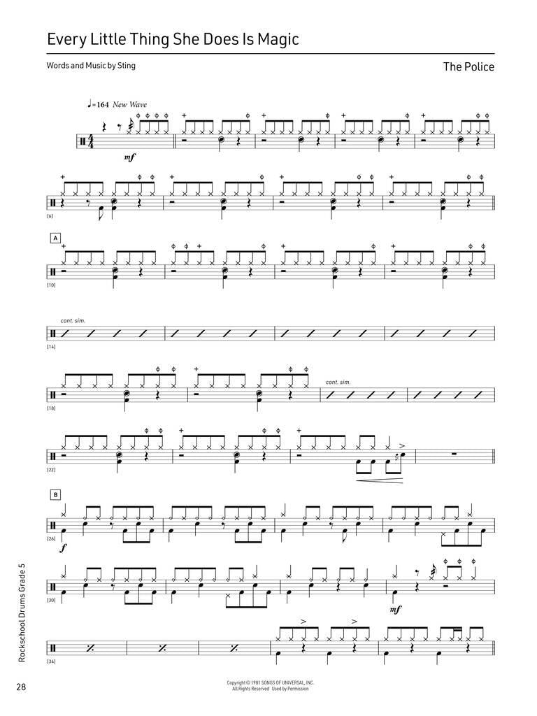 Rockschool Drums Grade 5 (2024)