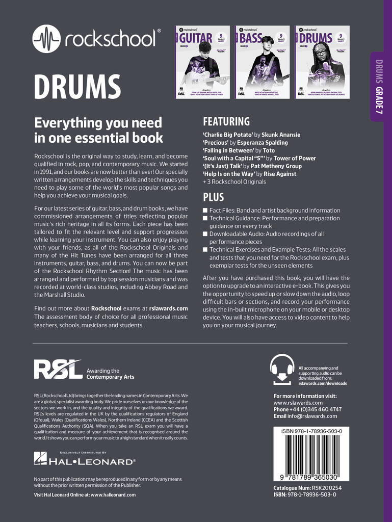 Rockschool Drums Grade 7 (2024)