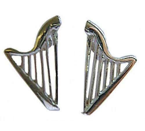 Silver Plated Harp Earrings