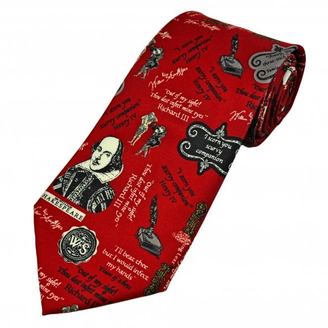 Shakespeare Polyester Tie - Insults