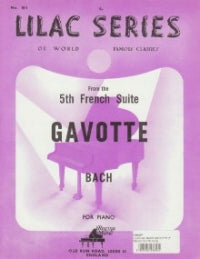 Gavotte from 5th French Suite - Bach Lilac Series