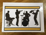 CraftyLu Handmade Greeting Card - Jazz Band