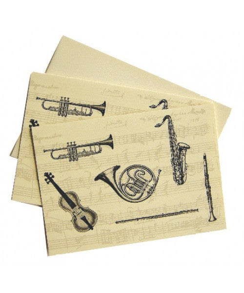 Notelets - Classical Instruments (Boxed Stationery)