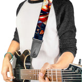 Licensed Captain America Guitar Strap