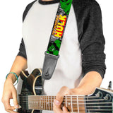 Licensed The Hulk Action Poses Guitar Strap