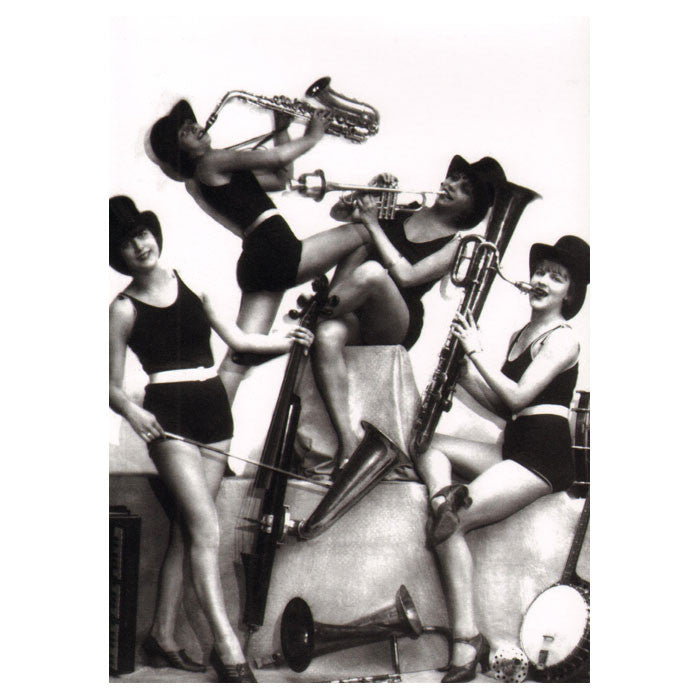 Greetings Card All Girl Jazz Band