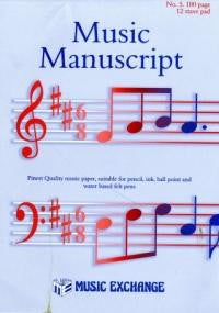 Music Manuscript No.5 (100 page, 12 stave)