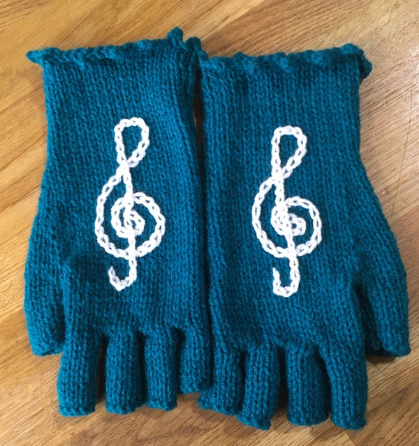 Hand Knitted Fingerless Gloves